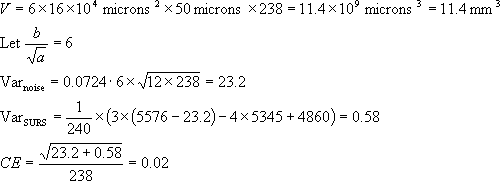 cavalieri coefficient of error for stereology